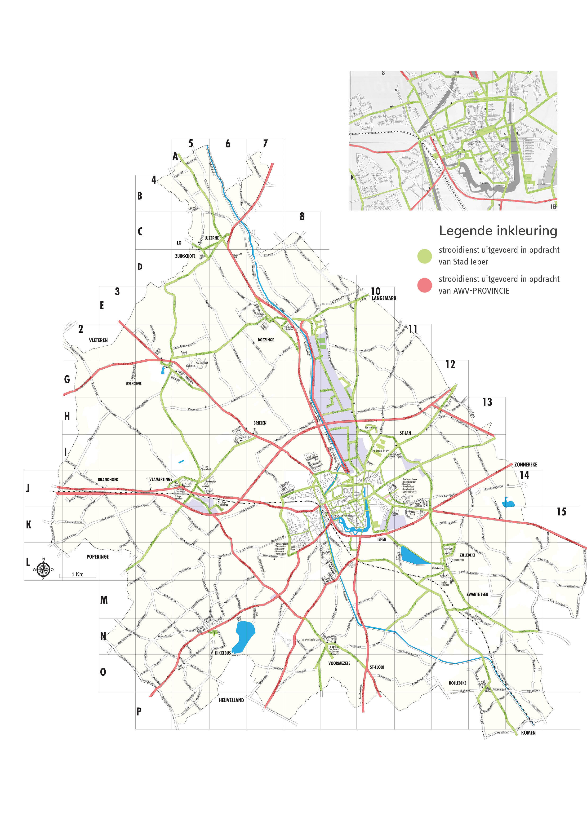 Strooiplan Stad Ieper winter 2021-20202