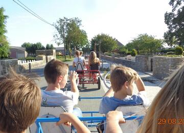 Foto-oriëntatiezoektocht met billenkar of strandgocart