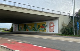 Mural op brug over Poperingseweg is afgewerkt