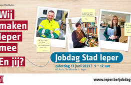 Kom naar de jobdag van Stad Ieper op zaterdag 17 juni 2023