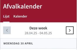 Nieuw: afvalkalender beschikbaar in Ieper-app en Mijn Burgerprofiel