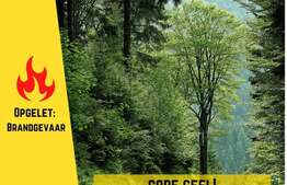 Natuurbrand risicocode geel in provincie West-Vlaanderen
