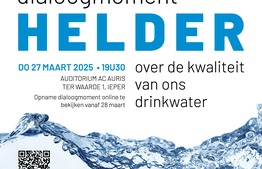 Stad Ieper organiseert dialoogavond 'HELDER' over drinkwaterkwaliteit