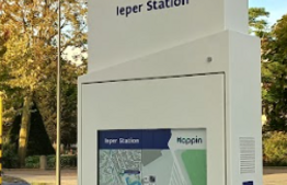 Eerste Hoppin zuilen geïnstalleerd in Ieper