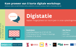 Digibank regio Ieper organiseert een Digistatie